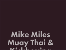 Tablet Screenshot of mikemiles.com